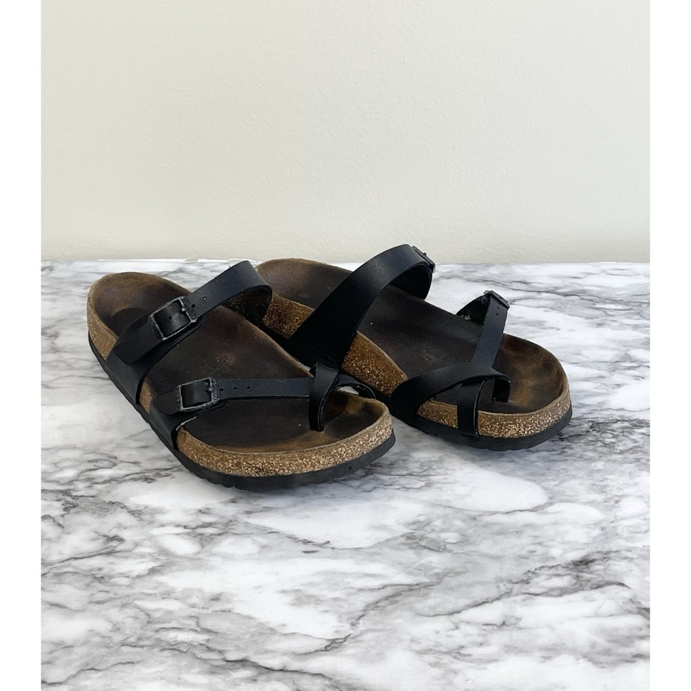 BIRKENSTOCK Mayari SandalsBlack Strappy Boho Hippie Sz 40/US Sz 9 Women's